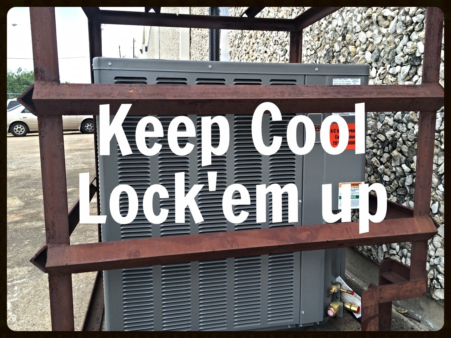 Commercial A/C Cages in Houston Mission Air Conditioning & Plumbing