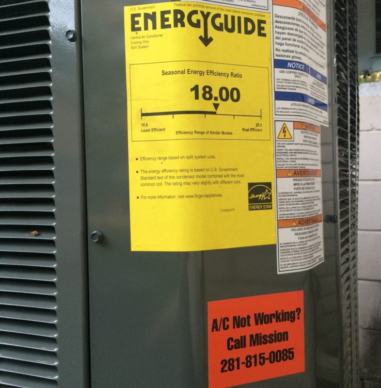 Trane XV18 Air Conditioning Installation Houston, TX Mission Air