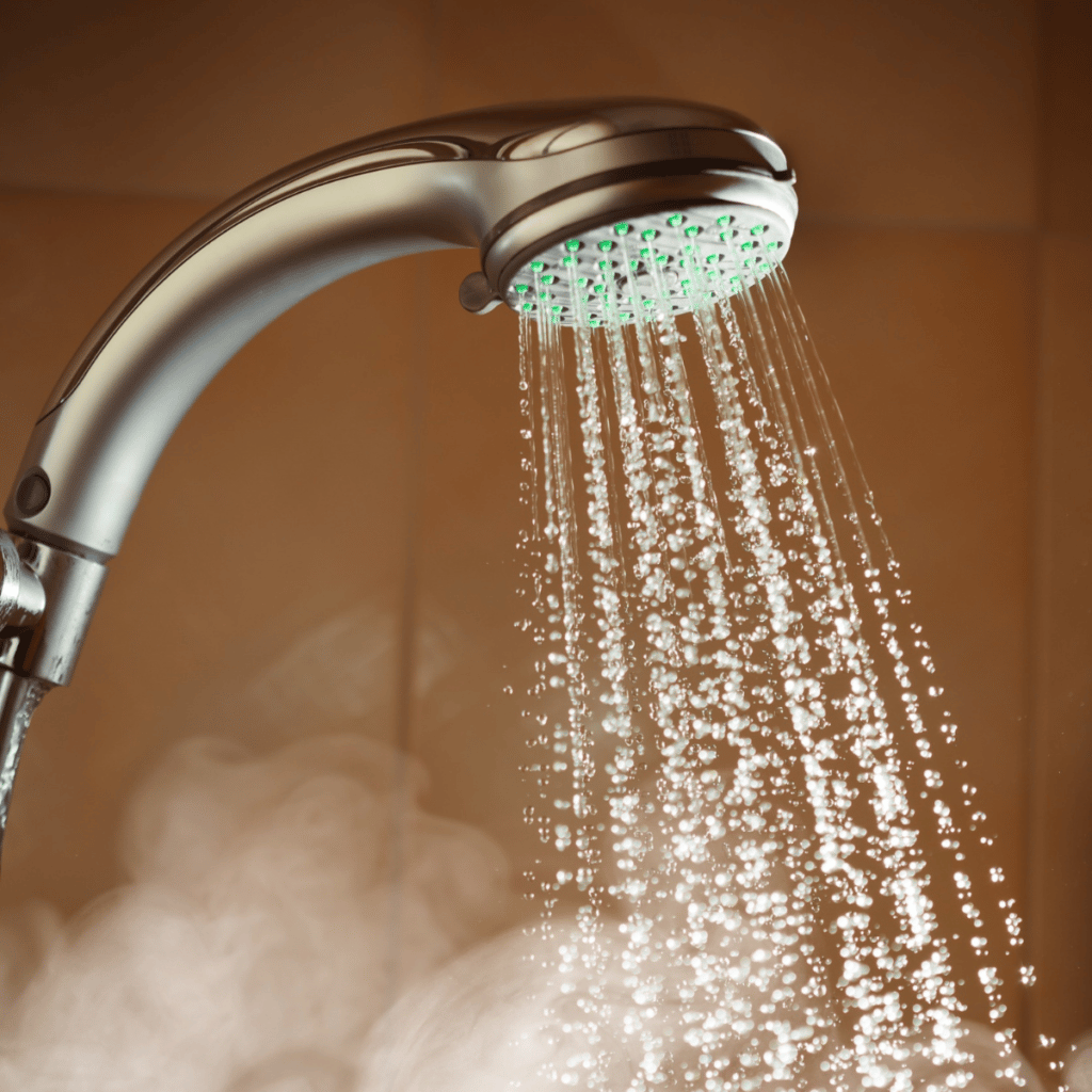warm water in shower from tankless water heater