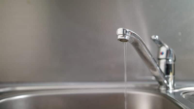 dripping faucet in the winter