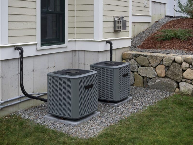 hvac systems outside of home ready for Houston heater maintenance