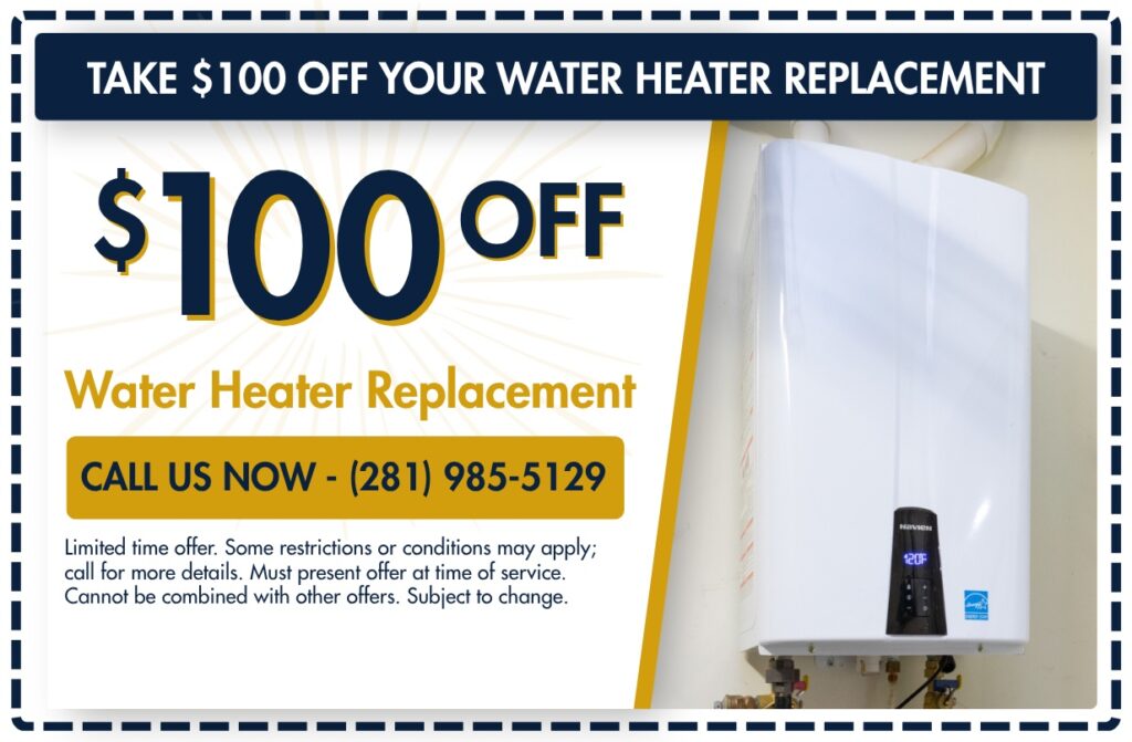 $100 Off Water Heater Replacement
