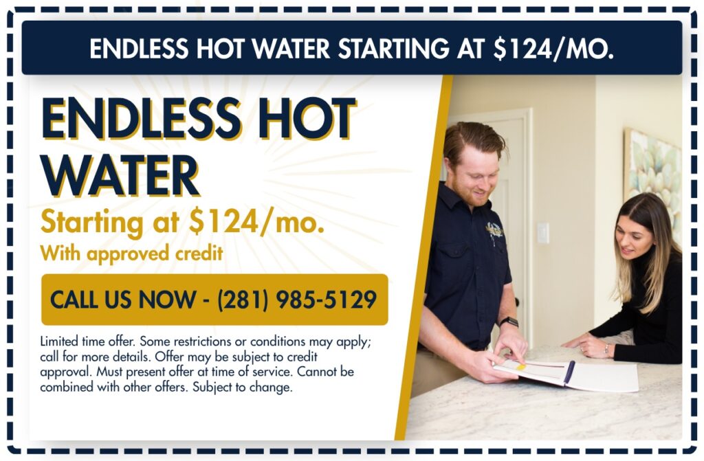 Endless Hot Water Starting at $124/mo